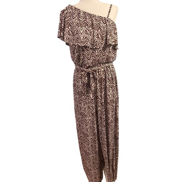 INC International Concepts Women Size XL Jumpsuit Zebra Maximalist Party Causal - Picture 1 of 7
